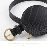 JNKET Women Mini Waist Pack PU Leather Waist Bag Bum Bag