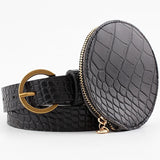 JNKET Women Mini Waist Pack PU Leather Waist Bag Bum Bag
