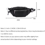 JNKET Women's PU Leather Waist Pack Casual Chest Bag Crossbody Bags Bum Bag