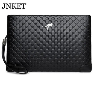Men's Clutch Handbag PU Leather Long Wallet Business Bag