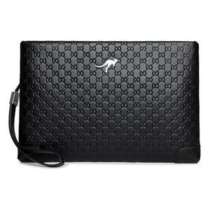 Men's Clutch Handbag PU Leather Long Wallet Business Bag