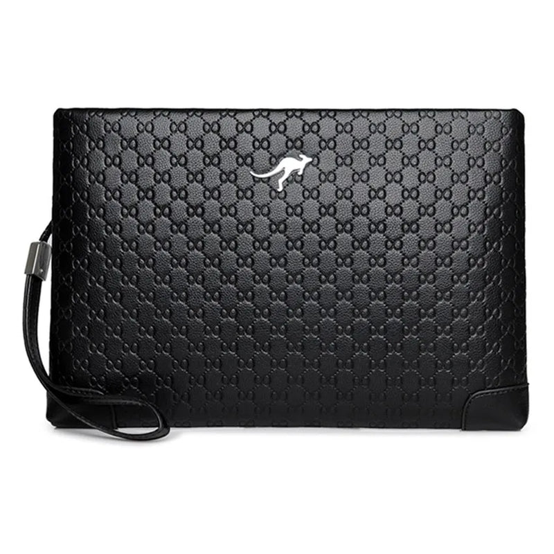 Men's Clutch Handbag PU Leather Long Wallet Business Bag