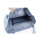 JNKET Denim Tote Bag Handbag Casual Shoulder Bag