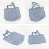 JNKET Denim Tote Bag Handbag Casual Shoulder Bag