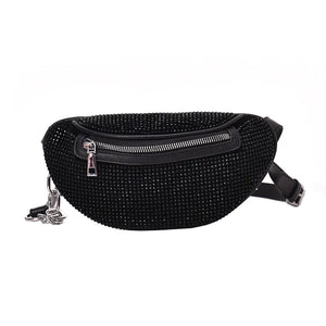 JOYHO Women's Diamonds Fanny Pack Waist Bag Chest Bag