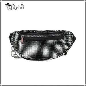 JOYHO Women's Diamonds Fanny Pack Waist Bag Chest Bag