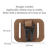 Vintage Leather Keychain Organizer Belt Loop Key Holder for Men