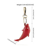 Leather Dolphin Keychain for Women Men Car Key Ring Keychain Vintage Key Holder