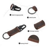 Leather Key Wallet High Women Men Keychain Housekeeper Key Ring