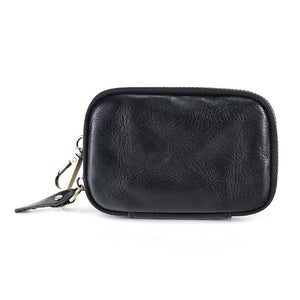 Leather Key Wallet Man Housekeeper Keys Organizer Car Key Holder Zipper