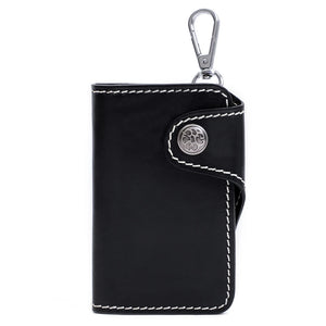 Men's Leather Key Wallet Key Holder Organizer Keychain Purse Keys Case Pouch