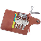 Men's Leather Key Wallet Key Holder Organizer Keychain Purse Keys Case Pouch