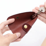 Vintage Leather Key Wallet Men Organizer Keychain