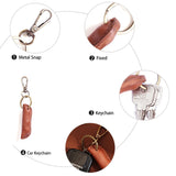 Leather Keychain Key Chains Holder High Car Accessories Decoration Gift