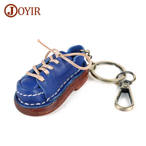 Leather Mini Shoe Keychain Decorations Men Women Shoes Keyring Pendant
