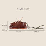 Leather Mini Shoe Keychain Decorations Men Women Shoes Keyring Pendant