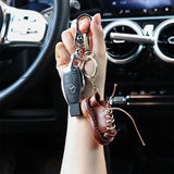 Leather Mini Shoe Keychain Decorations Men Women Shoes Keyring Pendant