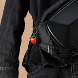 Leather Strawberry Keychain for Women Girls Key Ring Gift