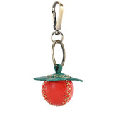 Leather Strawberry Keychain for Women Girls Key Ring Gift