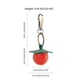 Leather Strawberry Keychain for Women Girls Key Ring Gift