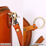 Cow Leather Bag Car Key Wallets Holder Keychain Key Case Keys Pouch