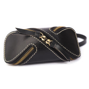 Cow Leather Bag Car Key Wallets Holder Keychain Key Case Keys Pouch
