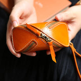 Cow Leather Bag Car Key Wallets Holder Keychain Key Case Keys Pouch