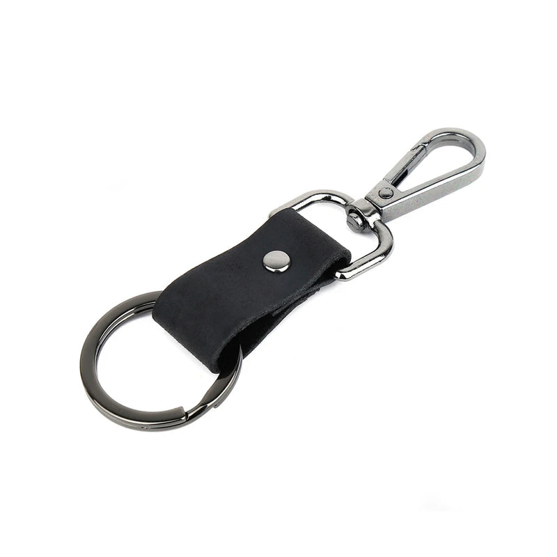 Real Cowhide Keychain Key Holder for Men Women Car Keyring