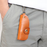 Vintage Leather Key Wallet Men Organizer Housekeeper Keychain