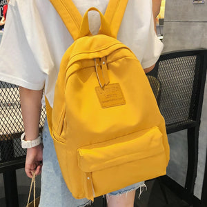 Nylon School Bags Waterproof Backpack for Teen Girls