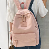 Nylon School Bags Waterproof Backpack for Teen Girls