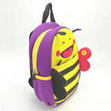 3D Animal Bee Backpack Neoprene Kids School Bags For Girls Boys