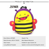 3D Animal Bee Backpack Neoprene Kids School Bags For Girls Boys