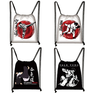 Martial Arts Backpack for Teens Storage Bag Women Travel Shoes Holder