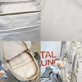 High Capacity Women Backpack Female Multiple Pockets Student Rucksack