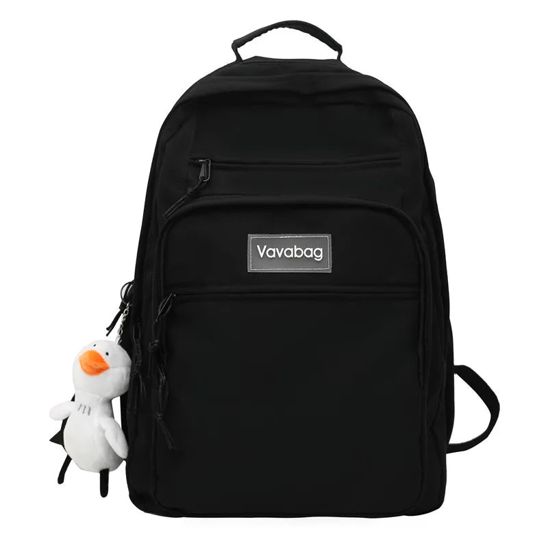 High Capacity Women Backpack Female Multiple Pockets Student Rucksack