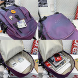 Waterproof Nylon Laptop Backpack for Teen Girls School Bag