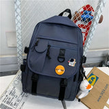 Waterproof Nylon Laptop Backpack for Teen Girls School Bag