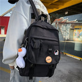 Waterproof Nylon Laptop Backpack for Teen Girls School Bag