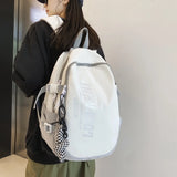 Women Patchwork Backpack College School Bag for Teenage Travel Rucksack