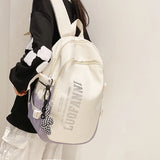 Women Patchwork Backpack College School Bag for Teenage Travel Rucksack