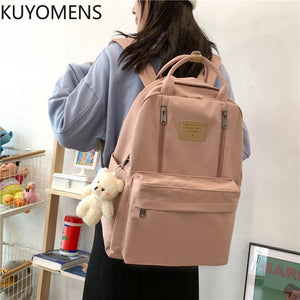 JULYCCINO Multifunction Double Zipper Women Backpack Teenager Girls Laptop Backp