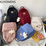 JULYCCINO Multifunction Double Zipper Women Backpack Teenager Girls Laptop Backp