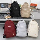 Waterproof Buckle Backpack School Bag Student Shoulder Bag