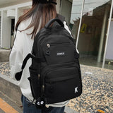 Waterproof Buckle Backpack School Bag Student Shoulder Bag