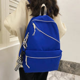 Waterproof Nylon Backpack Large Capacity College School Bag