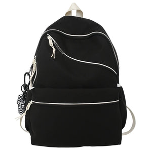 Waterproof Nylon Backpack Large Capacity College School Bag