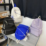 Waterproof Nylon Backpack Large Capacity College School Bag