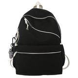 Waterproof Nylon Backpack Large Capacity College School Bag