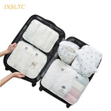 6Pcs Travel Bags Clothing Underwear Shoes Organizer Cube Portable Toiletries
